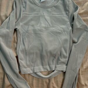 Iets Frans Light Gray/Blueish Long Sleeve Top